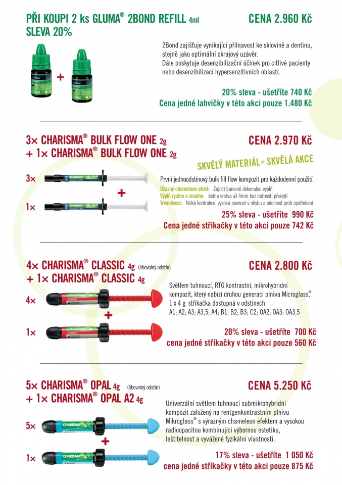 Kulzer: Speciální nabídka ordinace/laboratoře